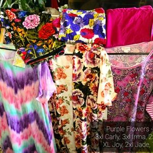 Plus-size Closet in A Box - Purple Flowers